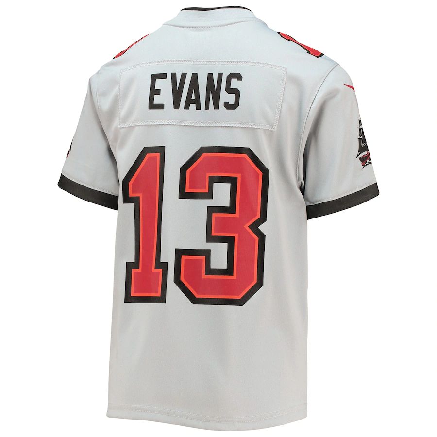 TB.Buccaneers #13 Mike Evans Gray Inverted Team Game Jersey Stitched American Football Jerseys