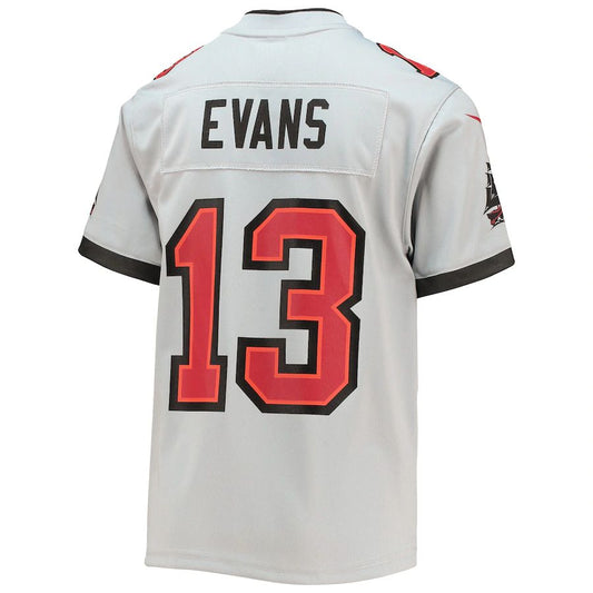 TB.Buccaneers #13 Mike Evans Gray Inverted Team Game Jersey Stitched American Football Jerseys