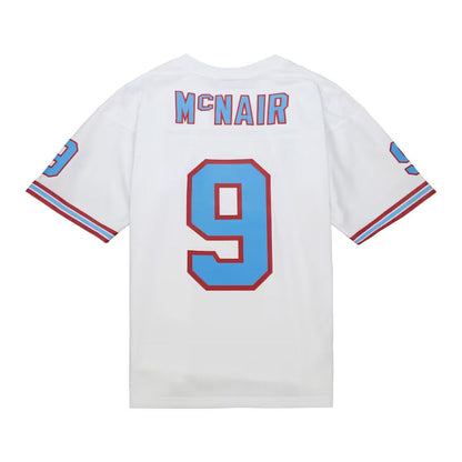 T.Oilers #9 Steve McNair Mitchell & Ness Legacy Replica Jersey - White Stitched American Football Jerseys