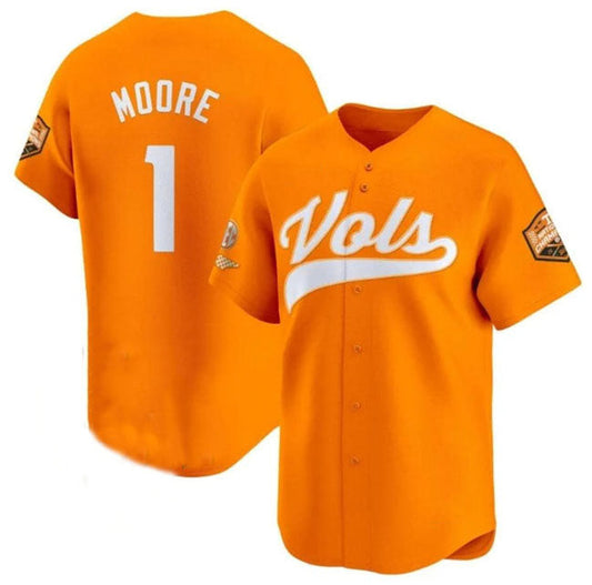 T.Volunteers #1 Christian Moore Orange 2024 Champions Vapor Limited Stitched American College Jerseys