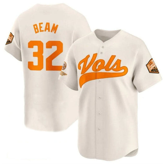 T.Volunteers #32 Drew Beam Cream 2024 Champions Vapor Limited Stitched College Jerseys