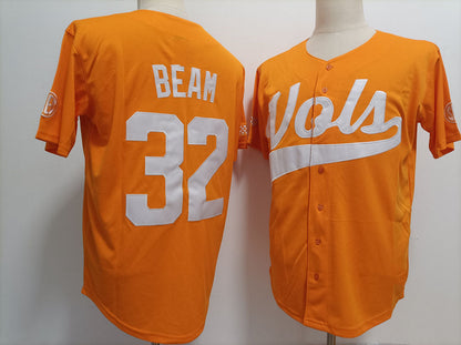 T.Volunteers #32 Drew Beam Orange Stitched College Jerseys