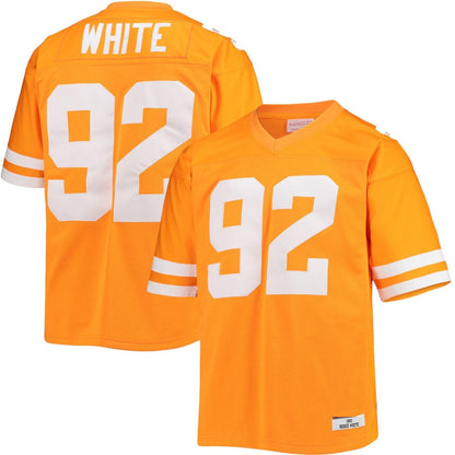 T.Volunteers #92 Reggie White Mitchell & Ness Authentic Throwback Legacy Jersey - Tennessee Orange College Jerseys