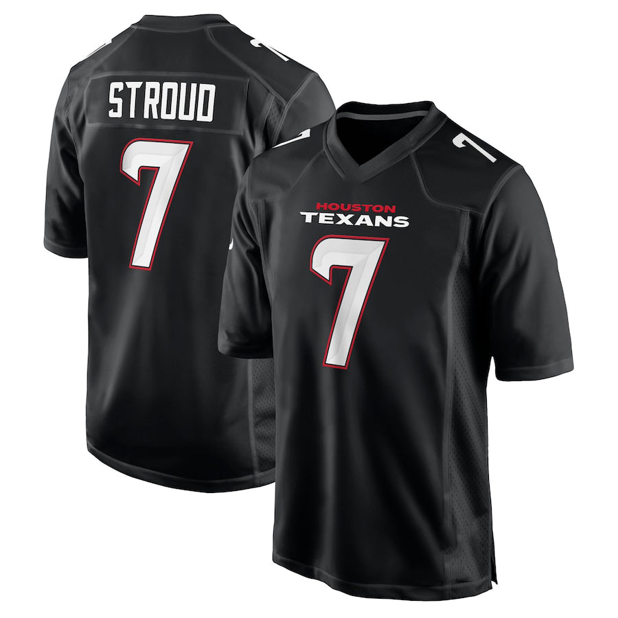 H.Texan #7 C.J. Stroud Carbon Black Fashion Vapor Limited Jersey Stitched American Football Jerseys