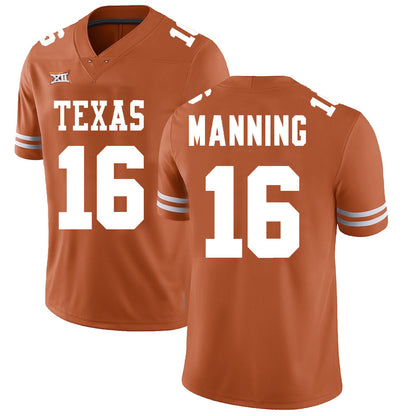 T.Longhorns #16 Arch Manning Orange Game Stitched American College Jerseys