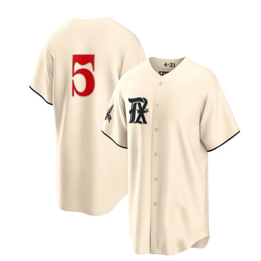 Texas Rangers #5 Corey Seager Cream 2023 City Connect Replica Player Jersey Baseball Jerseys