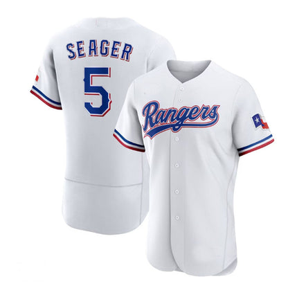 Texas Rangers #5 Corey Seager White Home Authentic Player Jersey Baseball Jerseys