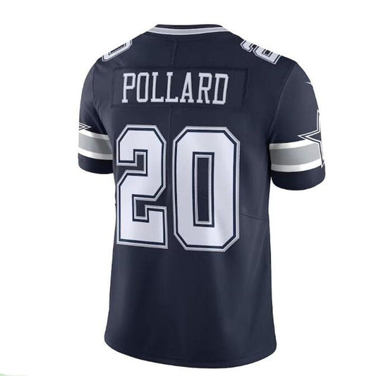 D.Cowboys #20 Tony Pollard 2020 Vapor Limited Jersey - Navy Stitched American Football Jerseys