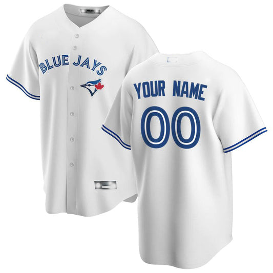 Baseball Jerseys Custom Toronto Blue Jays White Home Replica Custom Jersey