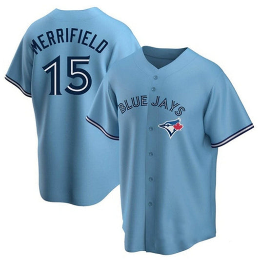 Toronto Blue Jays #15 Whit Merrifield Light Blue Stitched Cool Base Jersey Baseball Jerseys