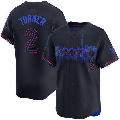 Toronto Blue Jays #2 Justin Turner City Connect Limited Jersey Baseball Jersey