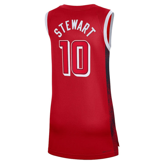 USA Basketball #10 Breanna Stewart 2024 Swingman Player Jersey - Red American Basketball Jersey