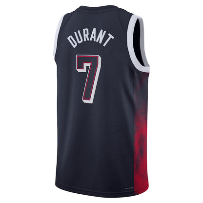 USA Basketball #7 Kevin Durant Unisex 2024 Swingman Player Jersey - Navy American Basketball Jersey