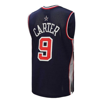 USA Basketball #9 Vince Carter Mitchell & Ness 2000 Authentic Jersey - Navy American Basketball Jersey