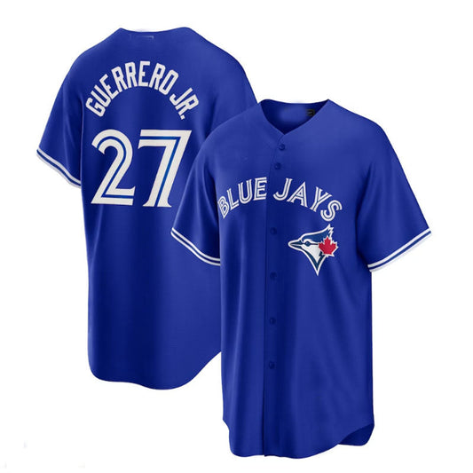 Toronto Blue Jays #27 Vladimir Guerrero Jr. Alternate Replica Player Name Jersey - Royal Baseball Jerseys