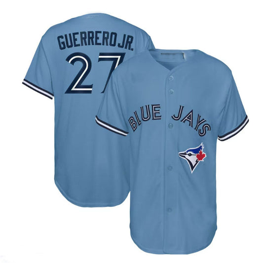 Toronto Blue Jays #27 Vladimir Guerrero Jr. Alternate Replica Player Jersey - Powder Blue Baseball Jerseys