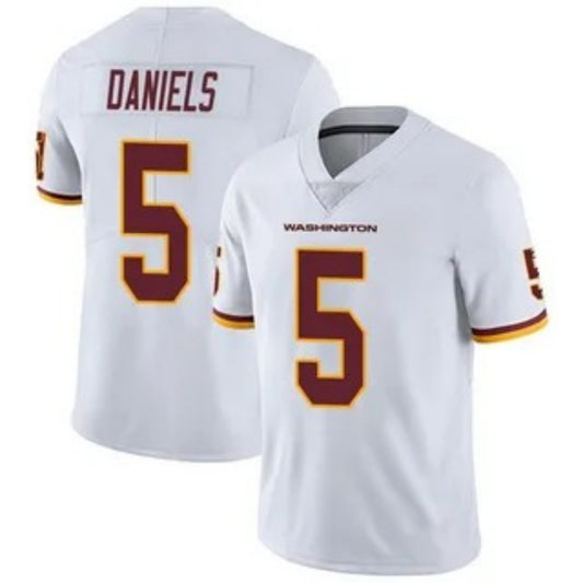 W.Football #5 Jayden Daniels Team Stitched American Football Jerseys Personalize Birthday Gifts Vapor Limited White Jersey