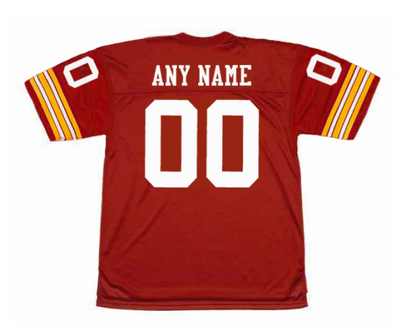 W.Redskins Retro Football Jersey Custom Red All Stitched W.Football Team jerseys