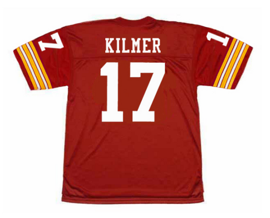 W.Redskins Retro Football Jersey #17 KILMER jersey Red All Stitched W.Football Team