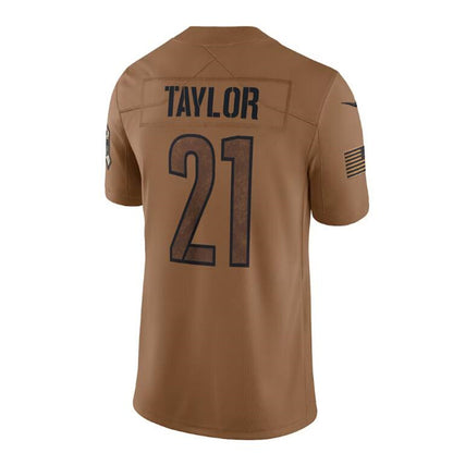 W.Commanders #21 Sean Taylor Brown 2023 Salute To Service Retired Player Limited Jersey Stitched American Football Jerseys