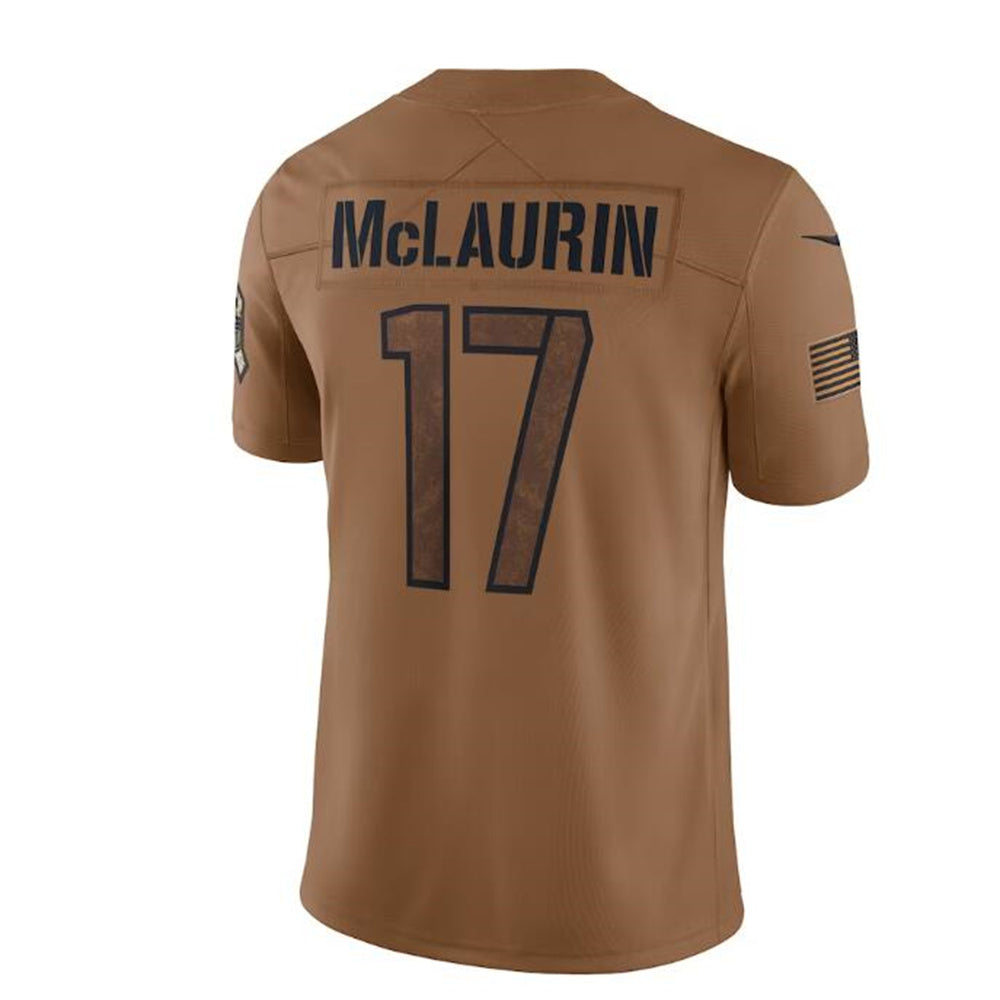 W.Commanders #17 Terry McLaurin Brown 2023 Salute To Service Limited Jersey Stitched American Football Jerseys