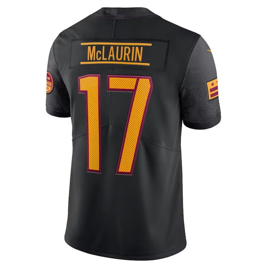 W.Commanders #17 Terry McLaurin Black Alternate Vapor Limited American Football Jersey