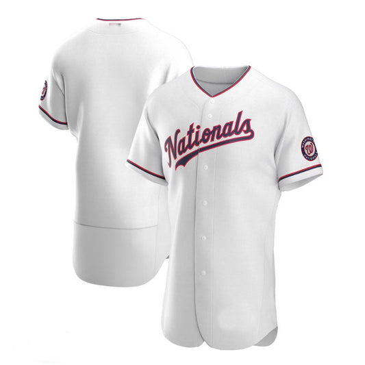 Washington Nationals Alternate Authentic Team Jersey - White Baseball Jerseys