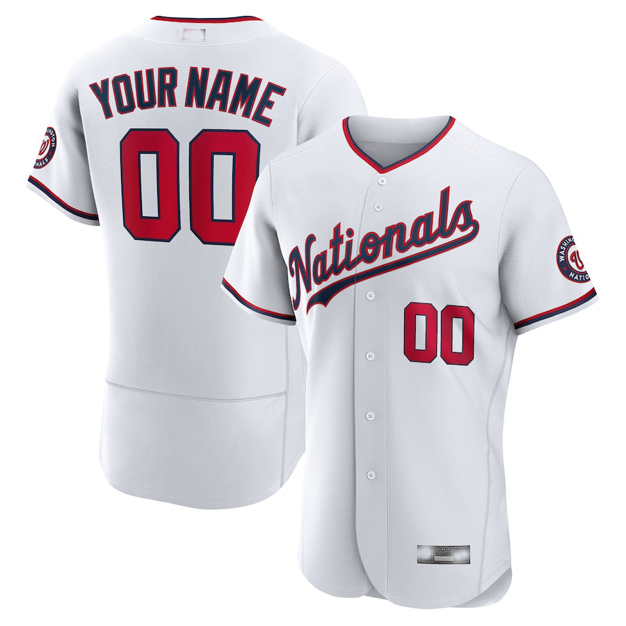 Baseball Jerseys Custom Washington Nationals White Official Authentic Custom Jersey