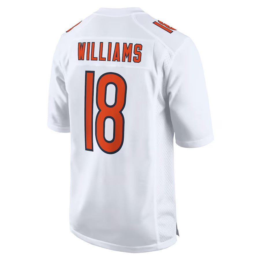 C.Bears #18 Caleb Williams White Fashion Vapor Limited Jersey Stitched American Football Jerseys