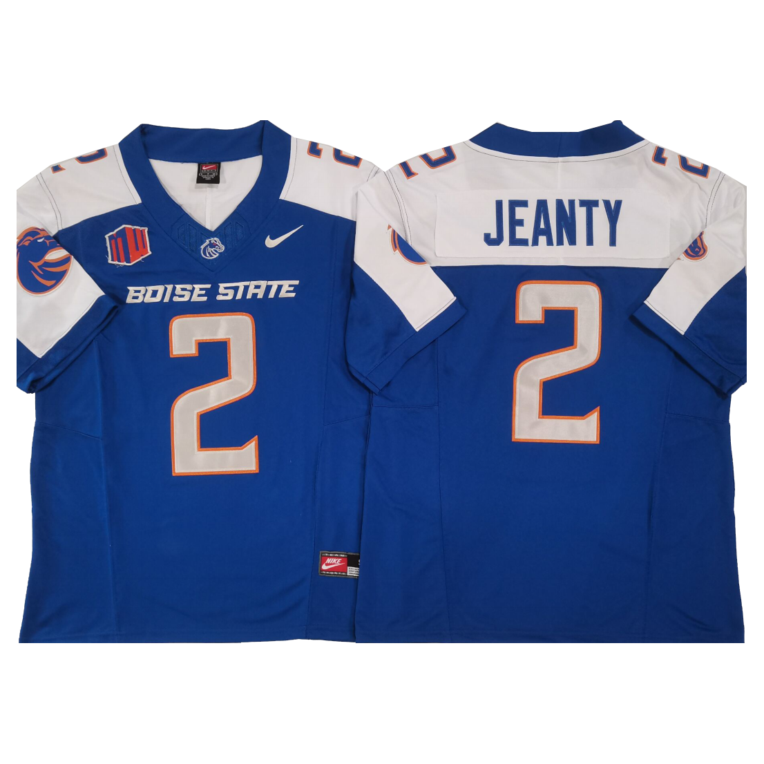 B.State Broncos #2 Ashton Jeanty White Blue Football Vapor F.U.S.E. Limited Jersey Stitched American College Jerseys