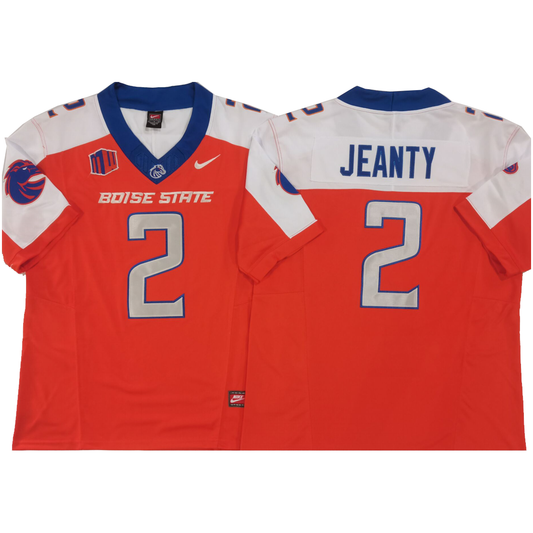 B.State Broncos #2 Ashton Jeanty White Red Football Vapor F.U.S.E. Limited Jersey Stitched American College Jerseys