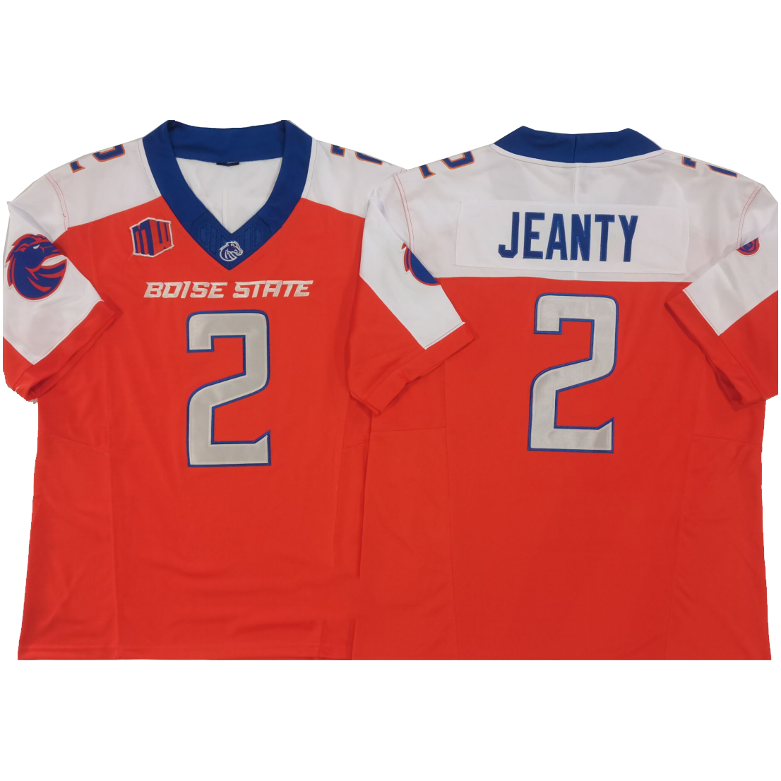 B.State Broncos #2 Ashton Jeanty White Red Football Vapor F.U.S.E. Limited Jersey Stitched American College Jerseys