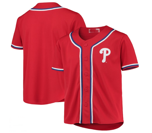 Philadelphia Phillies Red Team Jersey Baseball Jerseys