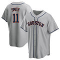 Houston Astros #11 Cam Smith Player Gray KLUNKIM Home Game Stitched Jerseys