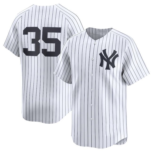 New York Yankees #35 Cody Bellinger White KLUNKIM 2024 Home Limited Stitched Jersey