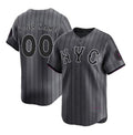 Custom New York Mets Graphite KLUNKIM 2024 City Connect Limited Stitched Jersey