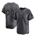 Custom New York Mets Graphite KLUNKIM 2024 City Connect Limited Stitched Jersey