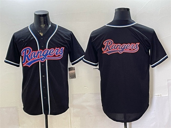 Texas Rangers Team Big Logo 2026 Fashion Replica Black KLUNKIM Out Stitched Jersey
