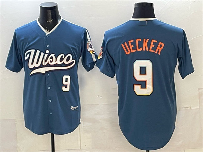 Milwaukee Brewers #9 Bob Uecker Mineral Blue KLUNKIM 2026 City Connect Stadium Stitched Jersey