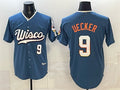 Milwaukee Brewers #9 Bob Uecker Mineral Blue KLUNKIM 2026 City Connect Stadium Stitched Jersey