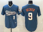 Milwaukee Brewers #9 Bob Uecker Mineral Blue KLUNKIM 2026 City Connect Stadium Stitched Jersey
