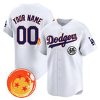 Custom Los Angeles Dodgers x Dragon Ball White KLUNKIM Vapor Premier Limited Jersey - Stitched