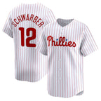 Philadelphia Phillies #12 Kyle Schwarber White KLUNKIM Home Limited Player Jersey