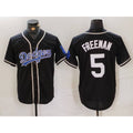 Los Angeles Dodgers #5 Freddie Freeman Black KLUNKIM Cool Base With Patch Stitched Jersey