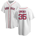 Boston Red Sox #35 Garrett Crochet White KLUNKIM 2024 Cool Base Stitched Jersey