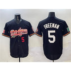 Los Angeles Dodgers #5 Freddie Freeman Black KLUNKIM Mexico Limited Stitched Jersey