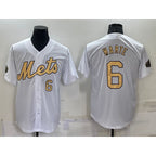 New York Mets #6 Starling Marte Number White KLUNKIM 2022 All Star Stitched Cool Base Jersey