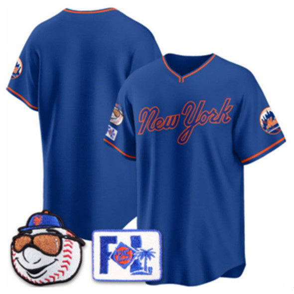 New York Mets Blank Royal KLUNKIM 2025 Spring Training Stitched Jersey
