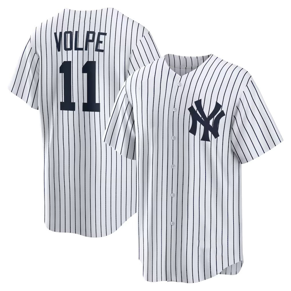 New York Yankees #11 Anthony Volpe White KLUNKIM Home Replica Player Jersey