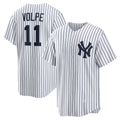 New York Yankees #11 Anthony Volpe White KLUNKIM Home Replica Player Jersey